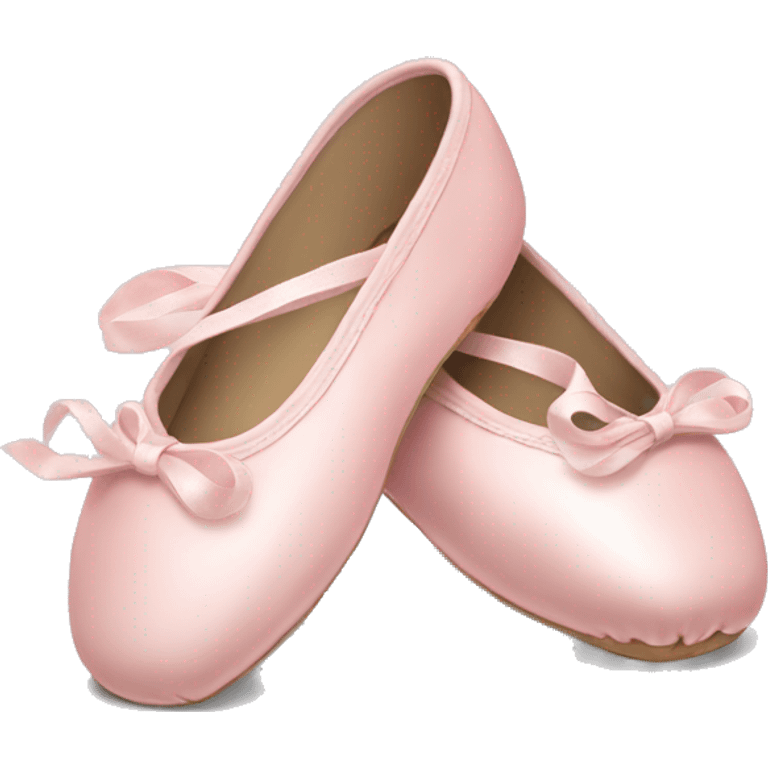 Pale pink ballet shoes emoji