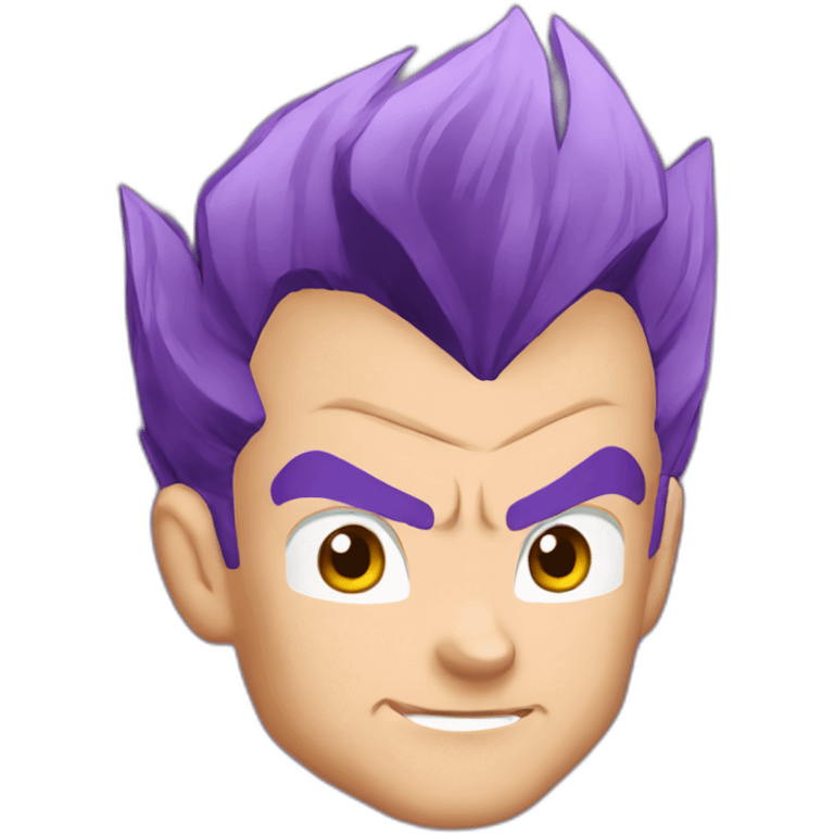 Vegeta purple hair emoji