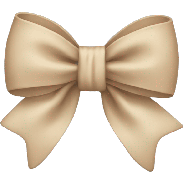 Beige bow  emoji