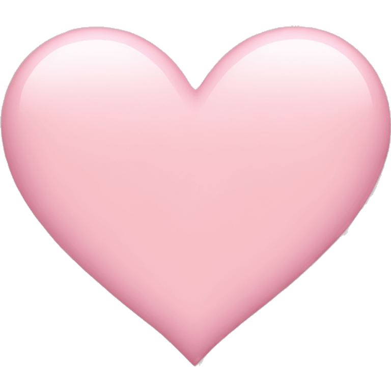 Light pink heart emoji