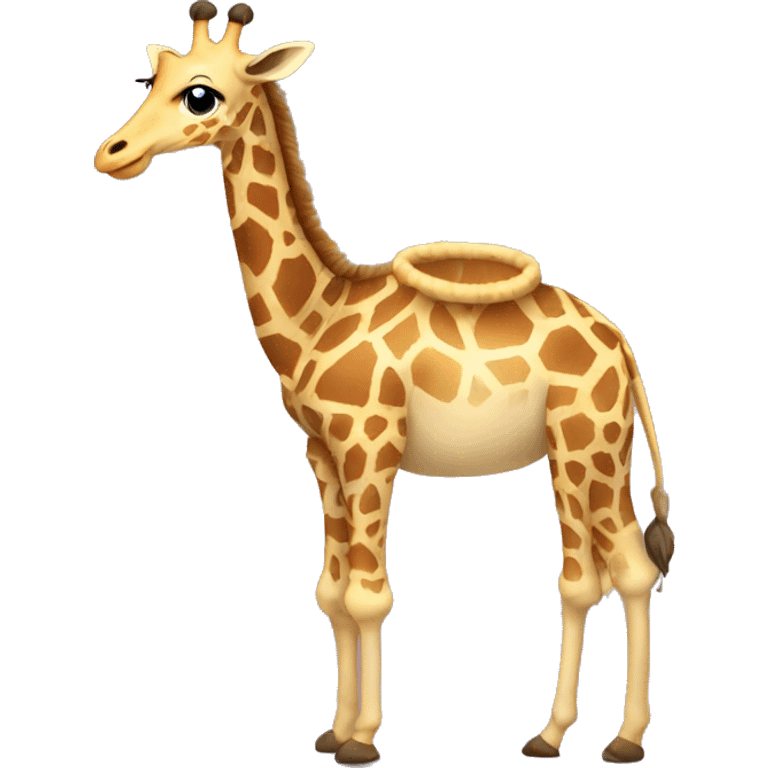 giraffe in a tutu emoji