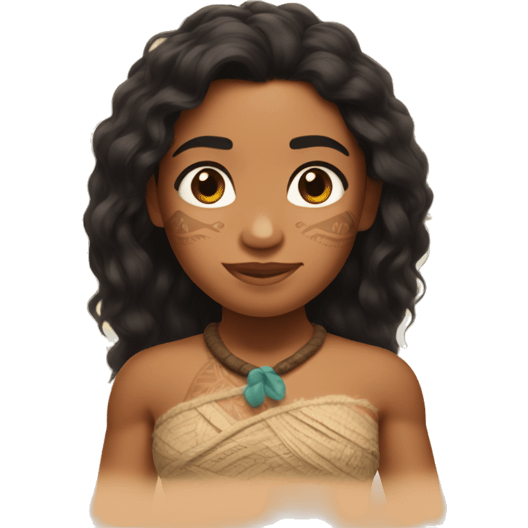 Moana with less tan skin emoji