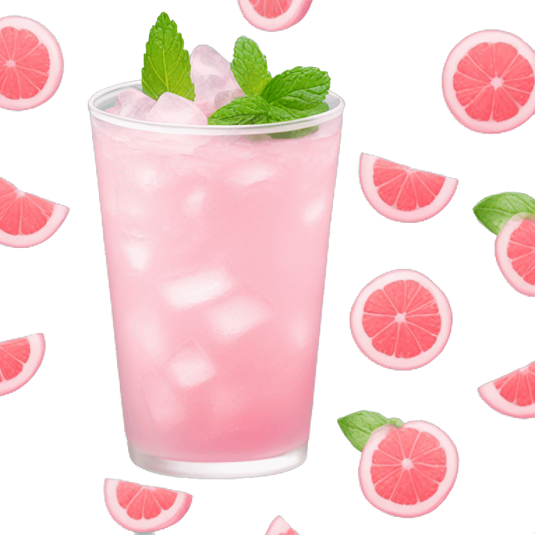 Pastel pink mojito  emoji