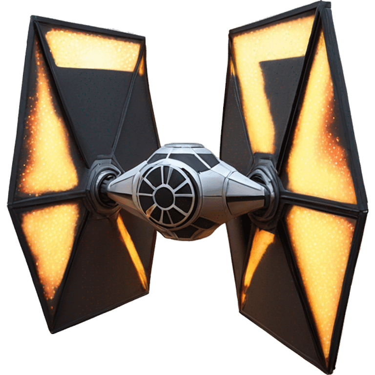 Tie fighter shooting lasers emoji