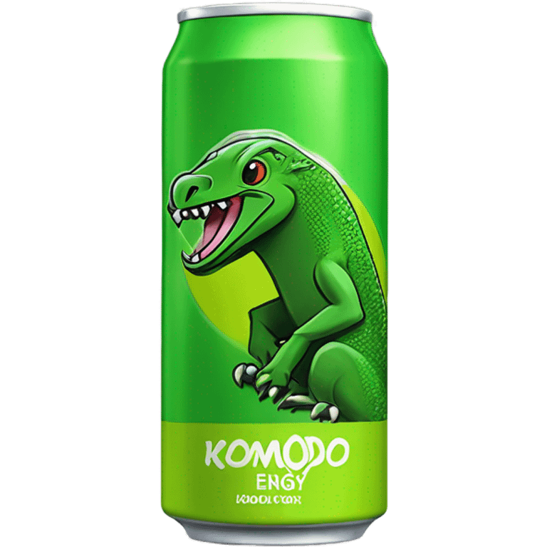 Kiwi Komodo Energy Drink can emoji