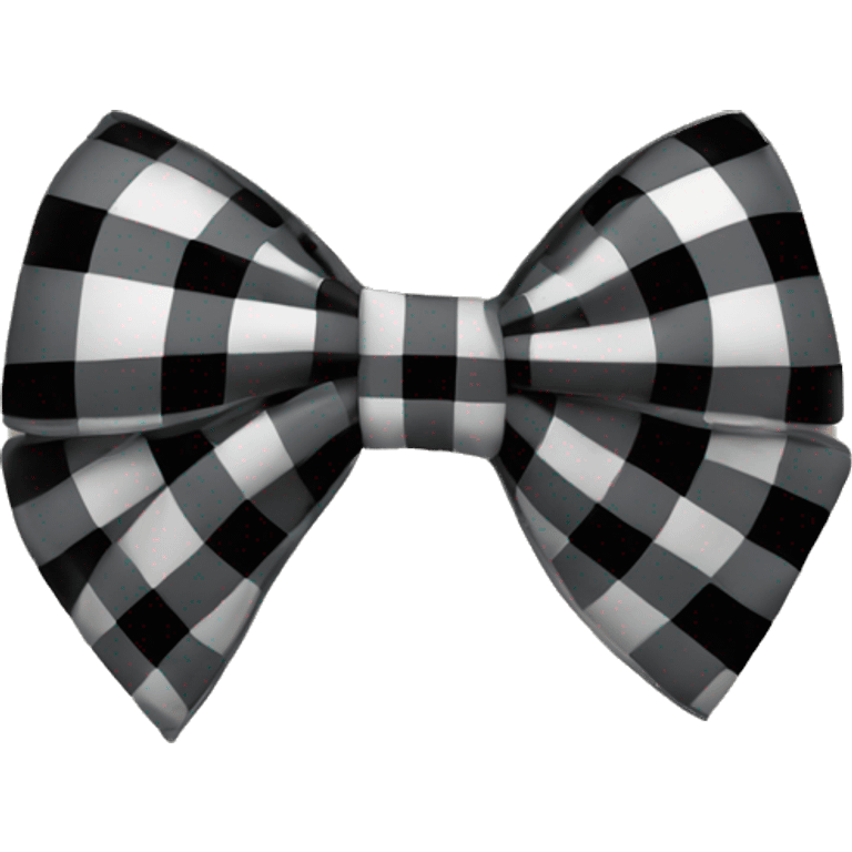 Plaid bow emoji