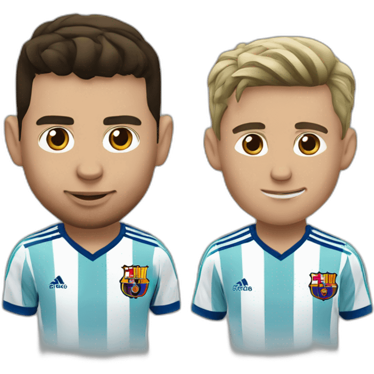 ronaldo câlin messi emoji