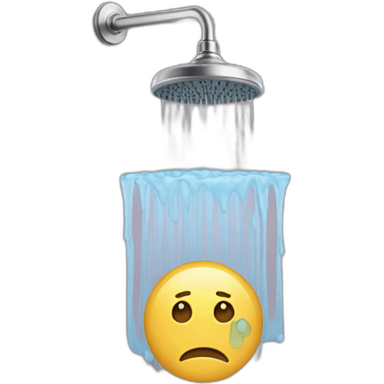 sad shower emoji