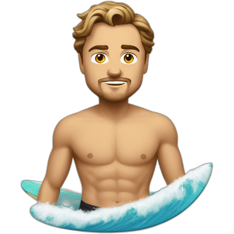 léonardo dicaprio surf emoji