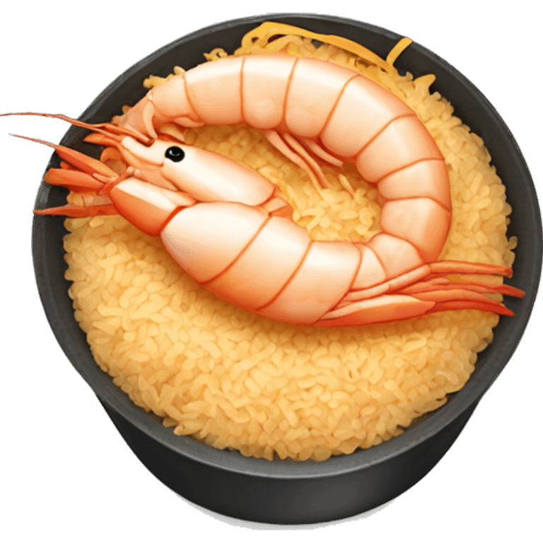 Shrimp frying rice emoji