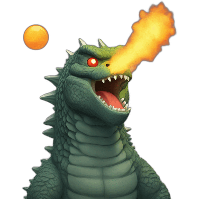 Godzilla atomic breath emoji