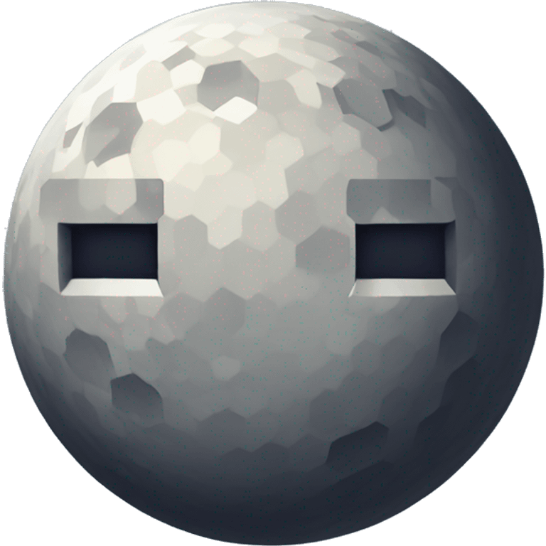 Minecraft style moon emoji