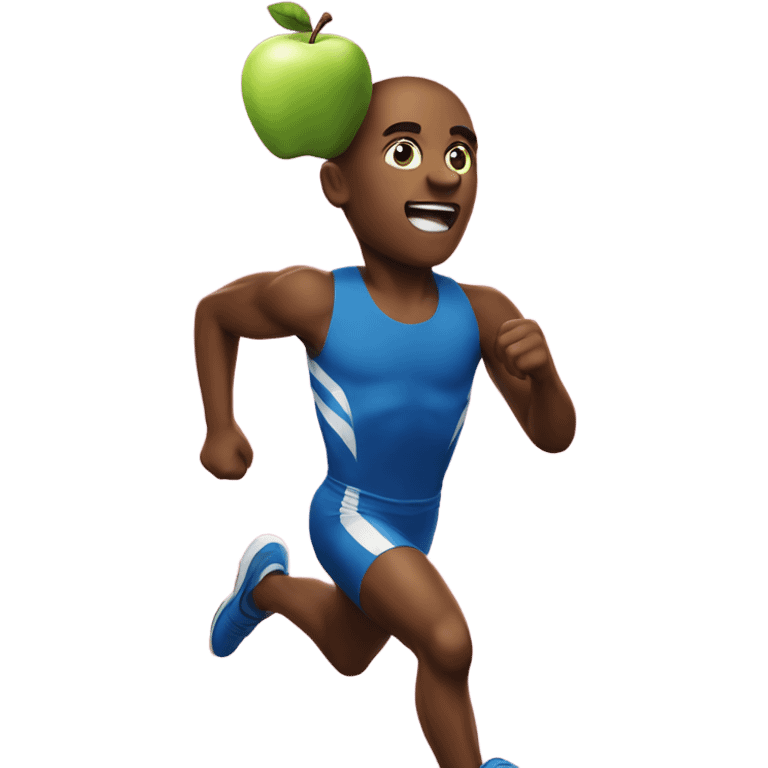 sprinting apple  emoji