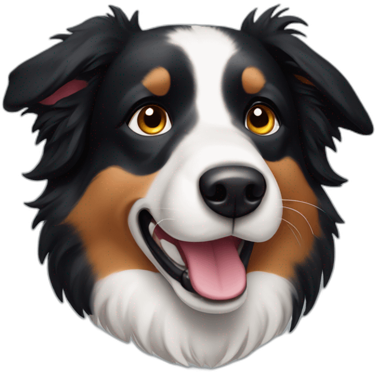 Border collie dog emoji