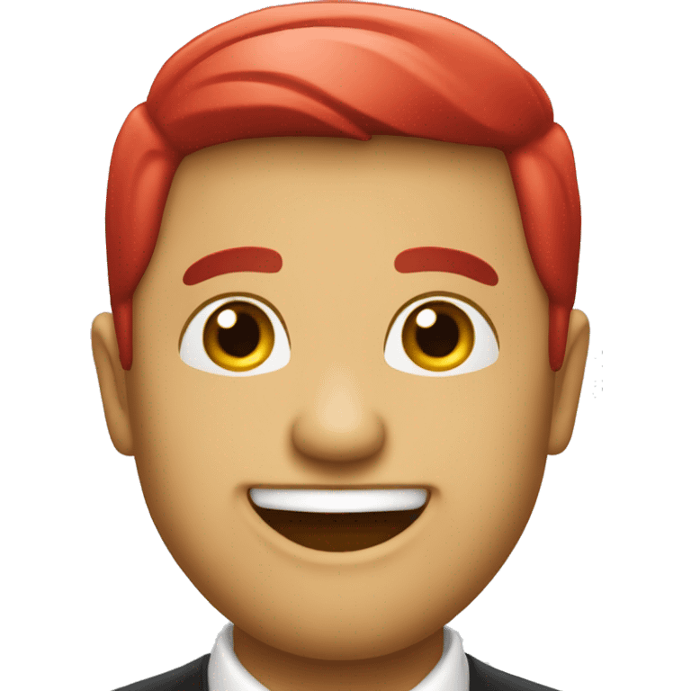 traje rojo mago de la sonrisa emoji