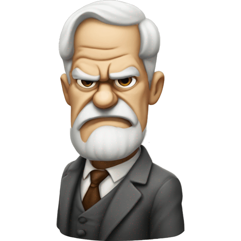 Angry thumb down Sigmund Freud emoji