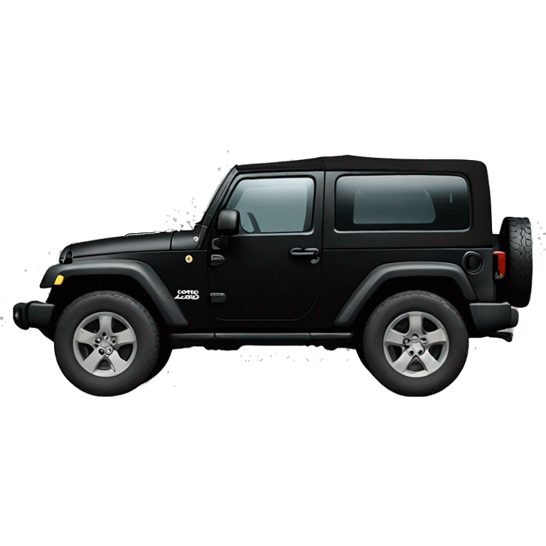 Black jeep wrangler  emoji