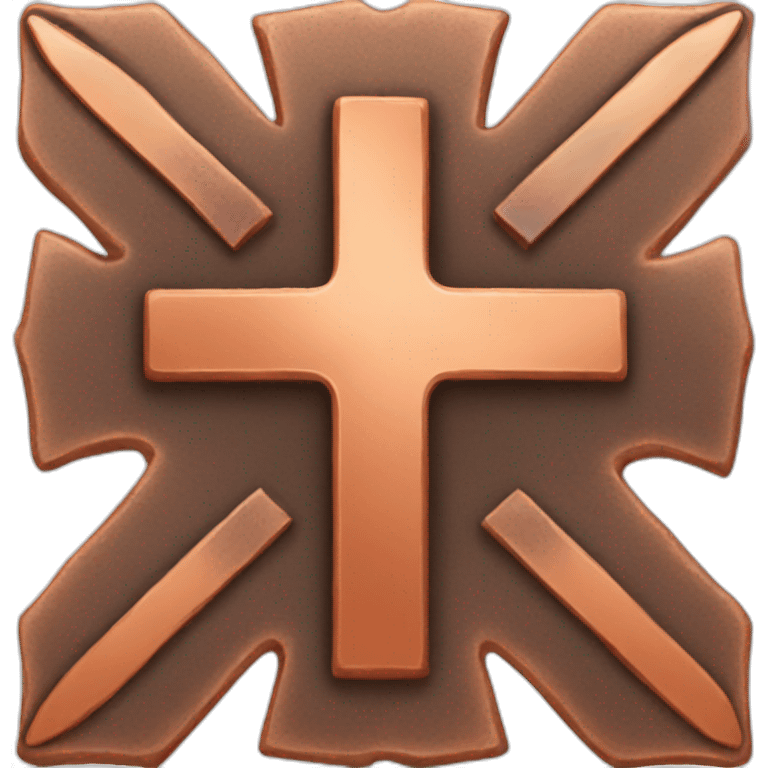 copper CROSS emoji