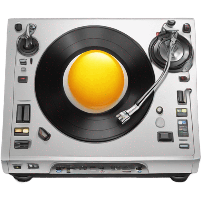 Egg using dj decks  emoji