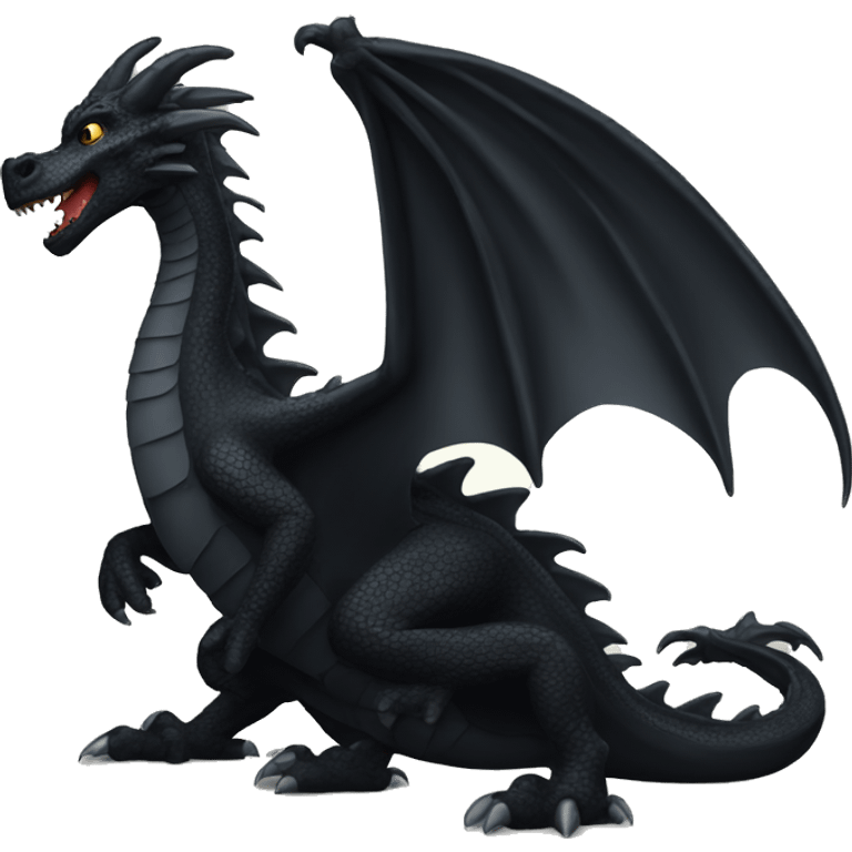 Big black dragon emoji