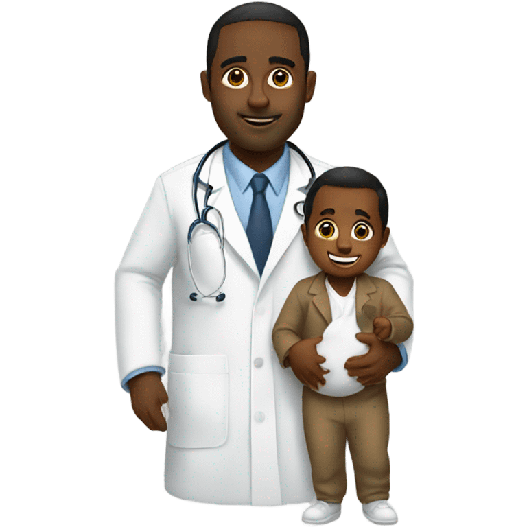 Diddy doctor holding baby emoji