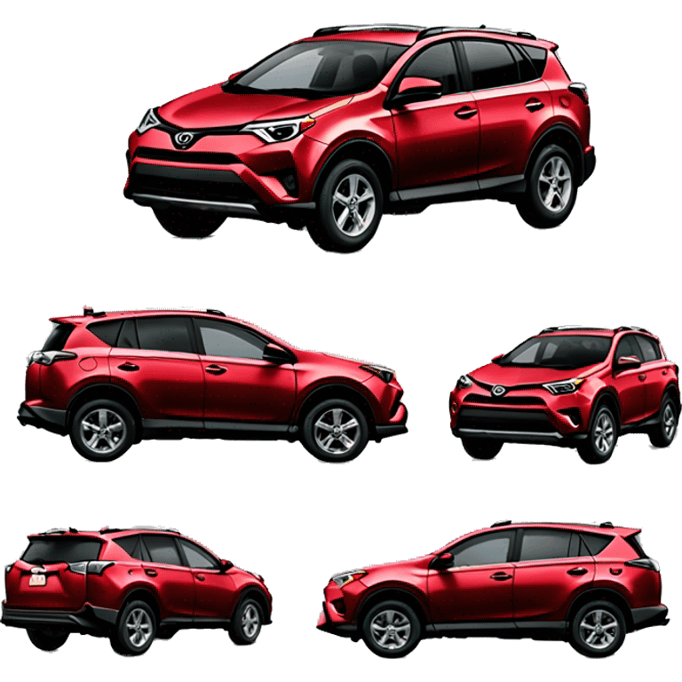 2018 red toyota Rav4 emoji