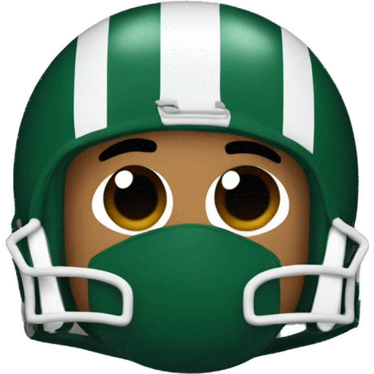 Jets football player with bag over head  emoji