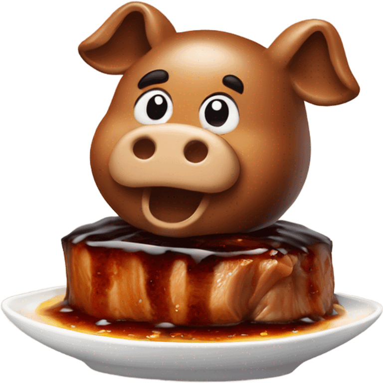 Braised Pork in Sweet Soy Sauce emoji