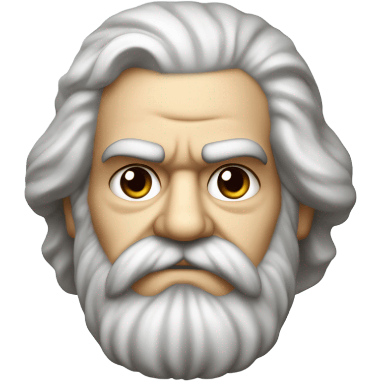 Frowned Karl Marx emoji