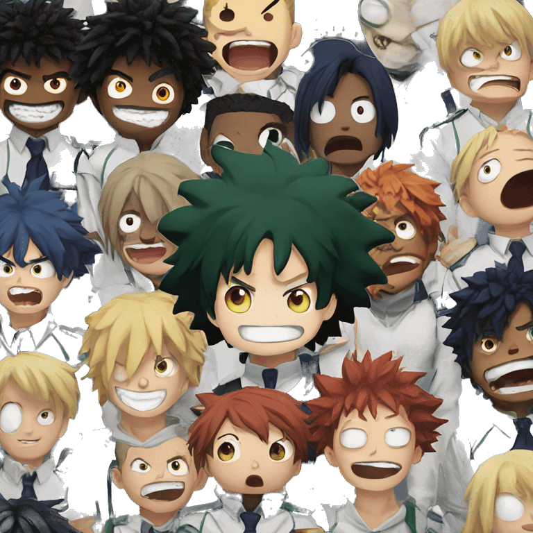 My hero academia scary  emoji