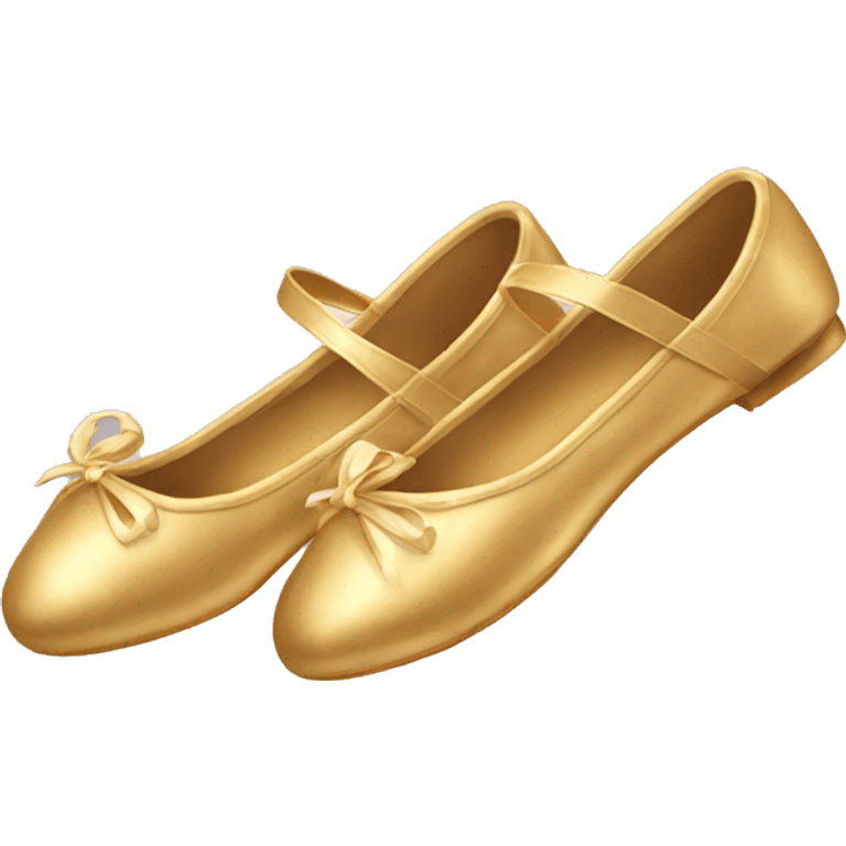 Gold ballerina shoes emoji