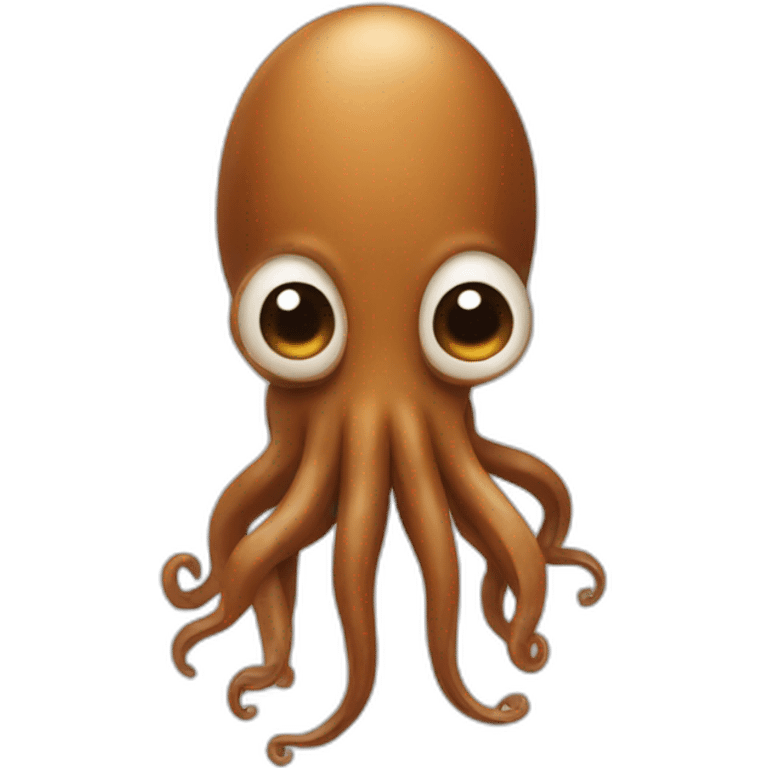 squid covered in brown fur emoji