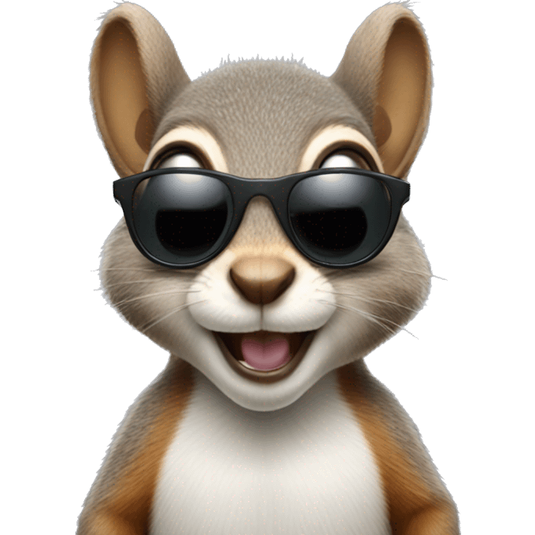 cute Squirrel with sunglasses emoji