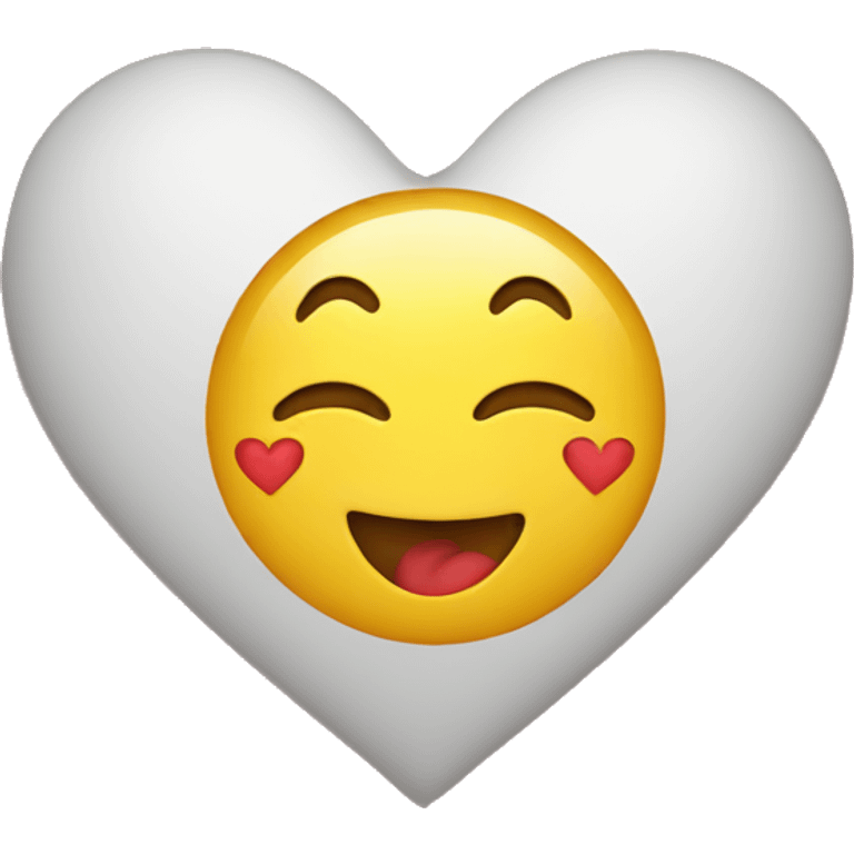 Smily emoji kissing heart emoji