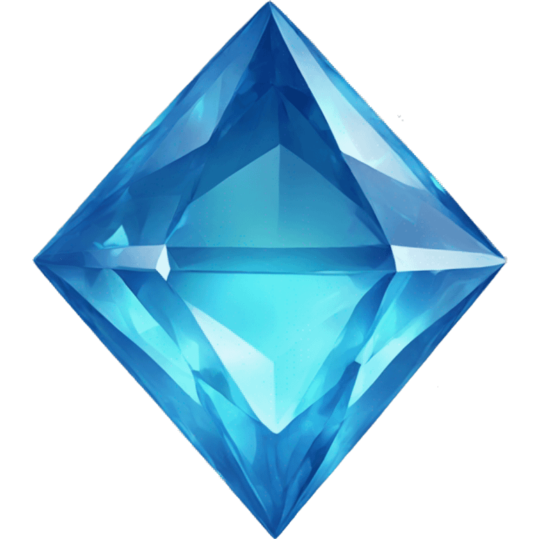 Blue diamond with a face emoji