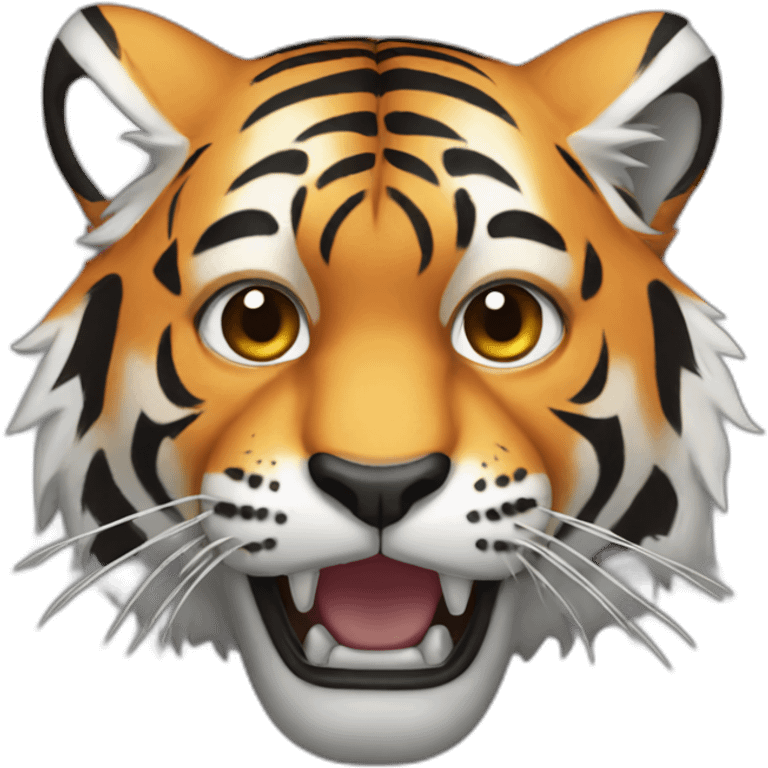 Tiger roars emoji