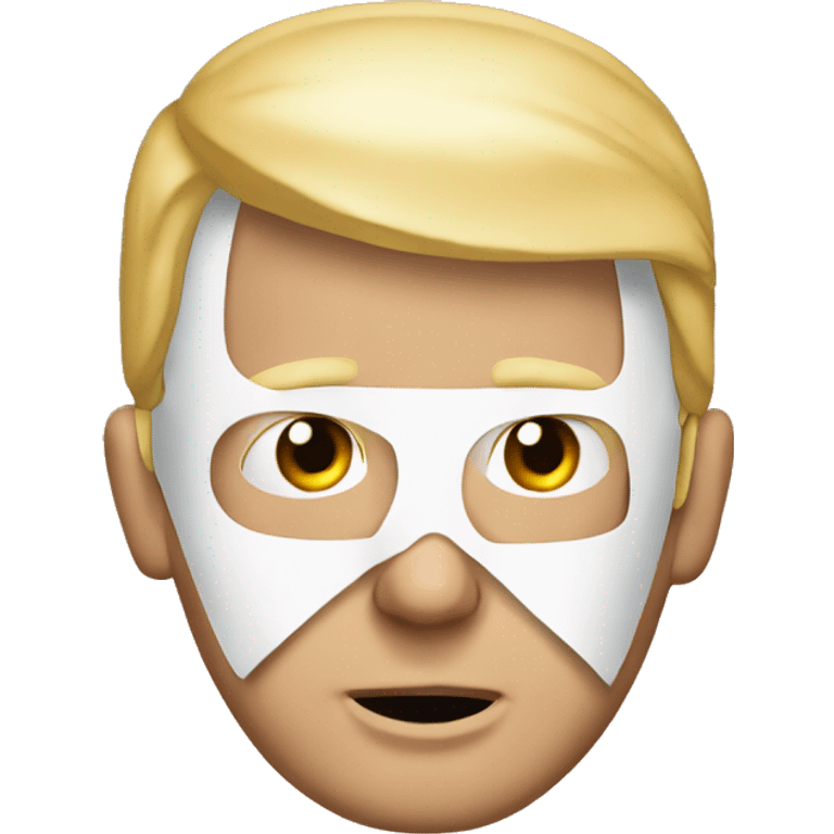 Donald trump with ear bandage emoji