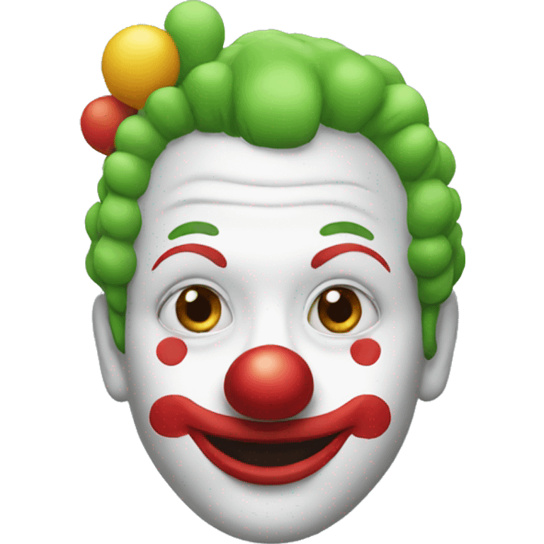 Clown pied emoji