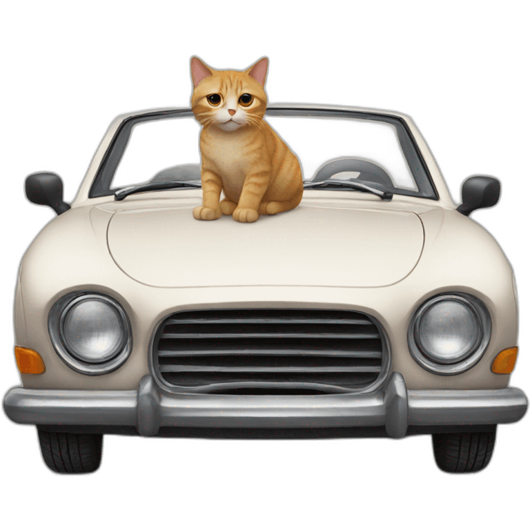 cat on a car emoji