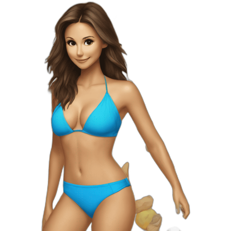 Nina dobrev bikini emoji