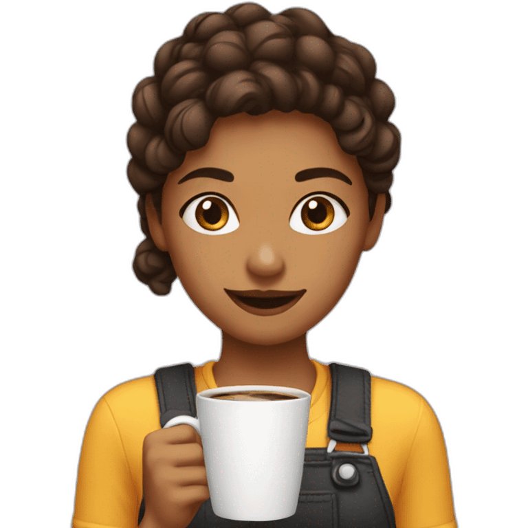 girl coffe emoji