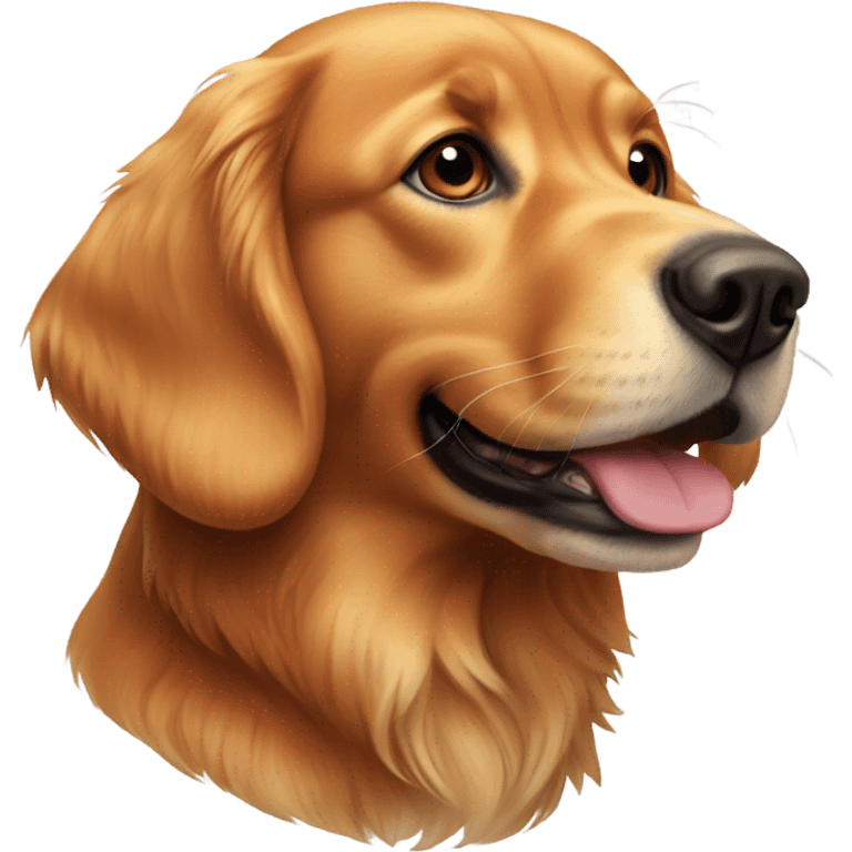 Red golden retriever  emoji