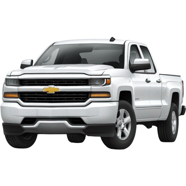 Car Silverado 2016 white  emoji