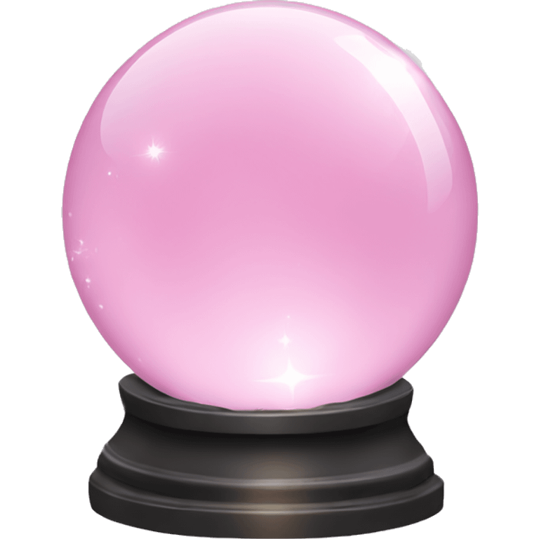 Light pink magic crystal ball emoji