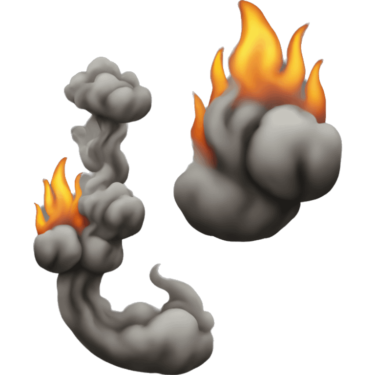 Fire smoke emoji