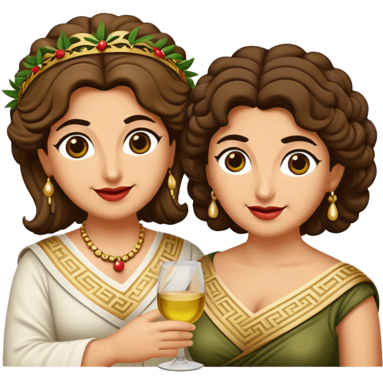 Cinematic Realistic My Big Fat Greek Wedding Pop Culture Emoji, depicting a vibrant celebration of Greek culture rendered with lively textures and festive lighting. emoji