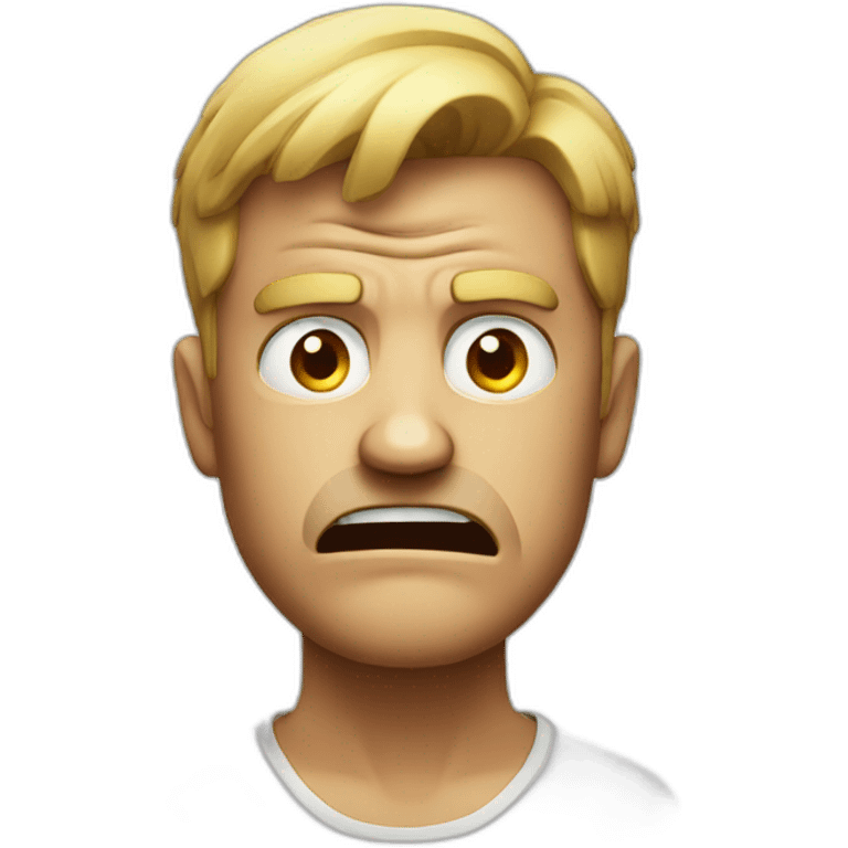 an angry man emoji