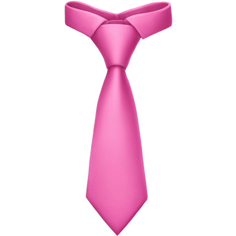 Pink tie emoji