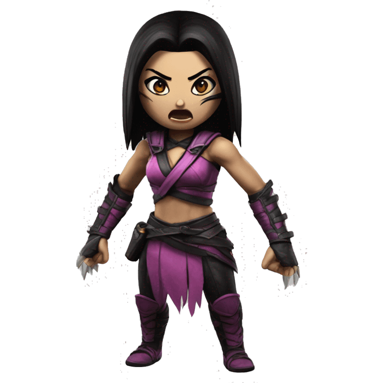 Scared Mileena Mortal Kombat X emoji