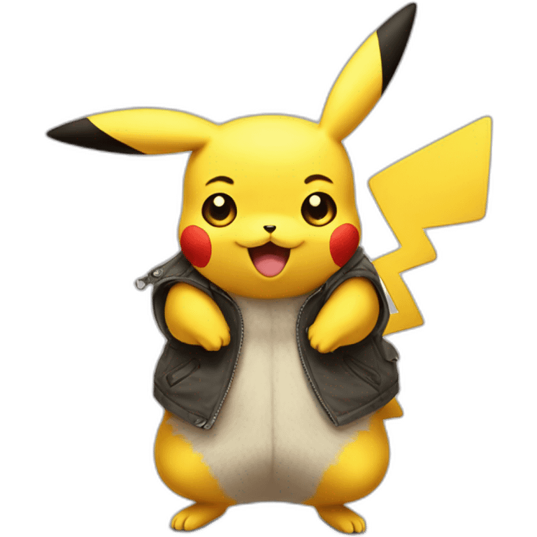 Pikachu but hes smells very bad emoji